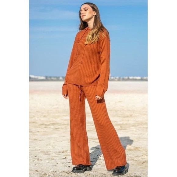 NWT SNDYS Lounge Hendrix Knit Pant Mauve S - Picture 3 of 13